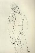 Egon Schiele Standing Male Figure painting